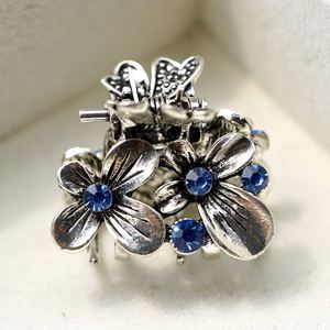 Pinzas de Pelo Francesas Elegantes de Moda Vintage para Mujer, Mini Pinza de Pelo con Pedrería Colorida, Mini Pinza de Pelo Metálica con Pedrería - Product Image 6