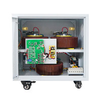 Stabilisateur de tension automatique triphasé 380V, servomoteur, entièrement en cuivre, SVC AVR 10KVA 15KVA, série TNS pour équipement industriel