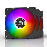 Kit de ventilateurs de refroidissement RVB 3 en 1 pour boîtier de PC avec lumières LED RVB Ventilateur de refroidissement CPU 120mm Ventilateur de refroidissement RVB avec contrôleur