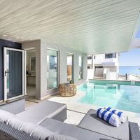 Structure en acier léger préfabriquée selon les normes australiennes, hôtel à Perth, maisons préfabriquées LGS, villa modulaire de luxe à vendre