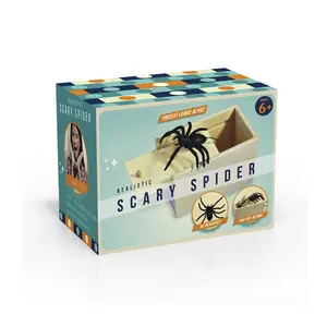 Vendita calda realistica divertente borsa a sorpresa scatole giocattolo in legno scherzo ragno scorpione Mouse millepiedi spaventoso scatola caso scherzo per i bambini - Product Image 1