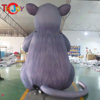 Rat gonflable géant personnalisé de 4 m en tissu Oxford avec gonflage en 5 minutes pour les événements, livraison gratuite à domicile incluse