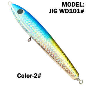 OEM Topwater Big Game Gamma Crayon Appât en bois <span class=keywords><strong>Surface</strong></span> <span class=keywords><strong>Leurre</strong></span> <span class=keywords><strong>de</strong></span> pêche à la traîne 120g 140g Bateau <span class=keywords><strong>de</strong></span> pêche Artificiel Charpentier Appât <span class=keywords><strong>Leurre</strong></span> - Product Image 6