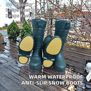 <span class=keywords><strong>Bottes</strong></span> thermiques montantes en EVA injecté, chaudes, légères, tendance, anti-usure, antidérapantes, imperméables, pour le travail agricole - Product Image 2