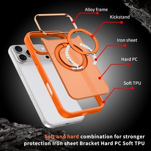 Senyork high quality 360 rotate metal holder magnetic mobile phone case for iPhone 11 13 17promax cover factory wholesale - Product Image 4