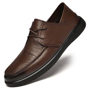 Chaussures habillées en cuir légères pour hommes – Nouvelle collection printemps-hiver – Douces, respirantes et antidérapantes avec semelle en caoutchouc amortissante - Product Image 5
