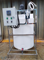 Système de traitement de l'eau par chlore liquide chimique automatique en usine Dosage PAC PAM Pompe 220V Récipient à pression PLC Garantie 1 an