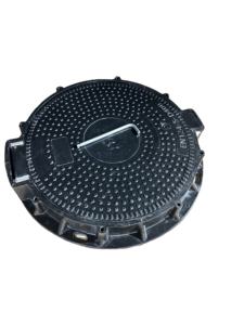 Coperchio per pozzetto rotondo composito OEM EN124 D400 economico da 600 mm con telaio, fusione di precisione in fabbrica - Product Image 2