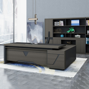 <span class=keywords><strong>Bureau</strong></span> <span class=keywords><strong>de</strong></span> direction moderne personnalisé, ergonomique, avec armoire latérale, mobilier <span class=keywords><strong>de</strong></span> <span class=keywords><strong>bureau</strong></span> en bois pour directeur, patron - Product Image 2