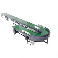 Bande transporteuse mobile en PVC, bande plate verte pour lignes d'assemblage industrielles