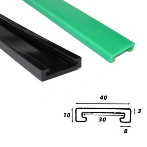 Tùy chỉnh theo yêu cầu đường sắt băng tải bảo vệ cạnh <span class=keywords><strong>uhmwpe</strong></span> polyethylene mặc Dải hướng dẫn đường sắt PE nhựa hướng dẫn dải - Product Image 2