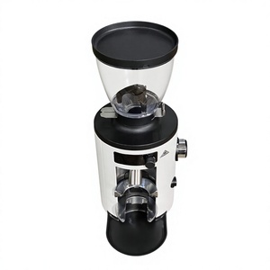 Molinillo de Café Eléctrico con Ajuste de Grosor de Molienda, Tolva Transparente, Blanco y Negro, para Preparación en Mostrador - Product Image 3