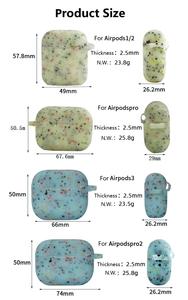 Estuche de Silicona Fluorescente Luminoso para Auriculares <span class=keywords><strong>Apple</strong></span> <span class=keywords><strong>Airpods</strong></span> 1/2 Pro 2 3 4, Estuche con Patrón de Flores que Brilla en la Oscuridad con Llavero - Product Image 6