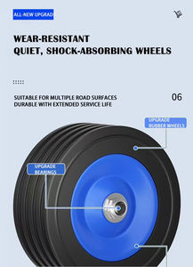 รถเข็นขนของแบบมีล้อ 2 ล้อ ทำจากเหล็กหล่อ ทนทาน ออกแบบตามสั่ง (OEM) พร้อมดีไซน์บันไดที่สะดวกสบาย - Product Image 3
