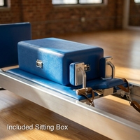 Elegante Reformer de Pilates Clásico de Aluminio Semi-Elevado para Estudios Modernos y Boutiques