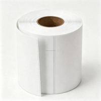 Rouleau d'étiquettes adhésives perforées vierges 4x6 imperméables pour adresses et expéditions, compatibles imprimante thermique directe - Promotion