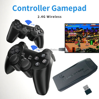 Le plus récent 64G TV M8 Game Stick Lite 4K intégré 10000 jeux Console de jeu rétro pour contrôleur sans fil PS1 GBA pour enfant