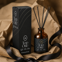 Diffuseur de parfum d'ambiance à bâtonnets aux huiles essentielles naturelles, longue durée, pour salon et chambre, logo personnalisé, fabrication en usine