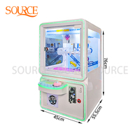 Mini borne d'arcade à monnayeur SOURCE en métal pour enfants et adultes, prise universelle anglaise 110-220V, divertissement intérieur
