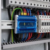 Bloc de bornes en laiton pour rail DIN XP013-207/211/215 500V 125A Max 150A, boîte de jonction UKK pour câblage électrique