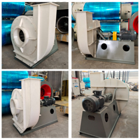 Extracteur d'air centrifuge haute pression en plastique PP résistant à la corrosion de type C 4-68 pour usine chimique