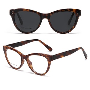 Fashion Arrival Acetate Solid Cat Eye Optical Frames High Quality Lightweight Female Eyeglasses Vintage Women's Daily Wear