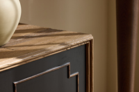 Meuble de salon en bois d'orme massif vintage minimaliste nordique, finition noire mate