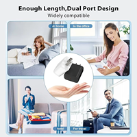 Chargeur GaN ignifuge USB-C simple 35W PD 3.0 avec prise US, protection OTP/OVP/OCP, certifié ETL/FCC pour écouteurs et montres connectées