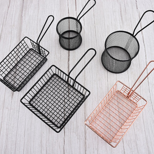 Accessoires de maison et de cuisine Pépites de <span class=keywords><strong>poulet</strong></span> frites Panier de service de <span class=keywords><strong>poulet</strong></span> Paniers de friture Mini paniers de friture - Product Image 6