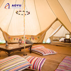 Tente <span class=keywords><strong>de</strong></span> yourte en coton <span class=keywords><strong>de</strong></span> luxe <span class=keywords><strong>de</strong></span> sortie d'usine Durable imperméable quatre saisons une chambre ouverture automatique rapide grande tente <span class=keywords><strong>de</strong></span> cloche pour - Product Image 4