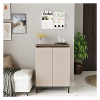 Meuble à chaussures en bois de luxe moderne pour salon, rangement domestique, vente en gros