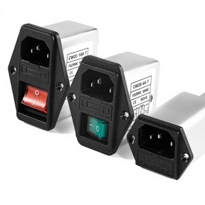 电源滤波器 220V/115-250VAC 抗干扰 CW2B 双保险丝座开关带灯 - Product Image 1