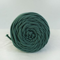 Corde 100% Polyester Épaisse Teinte à Motif, Fil Creux Fantaisie, Corde de Panier Style DTY, Filé à Anneaux, Doux et Soyeux
