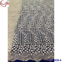 Tissu satiné léger et luxueux Lisami Hand Beans Ripstop, design tendance, grandes cristaux, grandes paillettes en filet, pierres collées