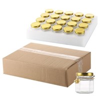Pot à miel en verre hexagonal personnalisé de 45 ml avec couvercle, mini pot à épices en verre de 4 oz avec couvercle pour confiture