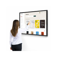 Рекламный моноблок Ancenview Android, 32 дюйма, IPS LCD, с антибликовым сенсорным экраном Full HD, черный, для настенного монтажа, цифровая вывеска