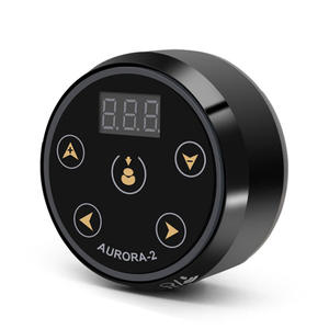 Fuente de Alimentación Profesional para Tatuajes <span class=keywords><strong>Aurora</strong></span> II de Modo Dual, Permanente, de Acero Inoxidable, Digital, 3.4A, Estable para Pluma de Tatuaje - Product Image 1