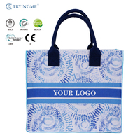Tas tangan desainer unik untuk Studio, tas tangan uniseks bordir dengan Logo kustom untuk pria dan wanita
