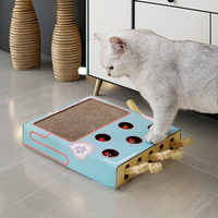 Jouets interactifs pour chats et animaux de compagnie, en bois massif, avec puzzle, pour le divertissement des chats, incluant un jouet souris Netflix
