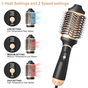 <span class=keywords><strong>Secador</strong></span> de pelo 3 en 1 de cerámica caliente profesional, 1000W, alisador y estilizador, volumizador rotativo, <span class=keywords><strong>cepillo</strong></span> eléctrico de aire caliente - Product Image 4
