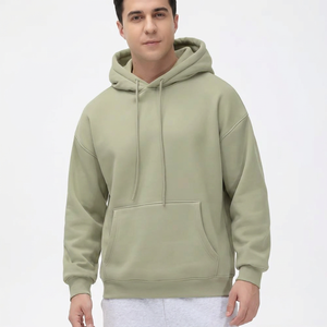 เสื้อฮู้ดดี้คุณภาพพรีเมียม สกรีนโลโก้ได้ตามต้องการ ผ้าคอตตอนหนา 100% เสื้อฮู้ดดี้ผู้ชาย ผ้าคอตตอนหนา ทรงโอเวอร์ไซส์ เสื้อฮู้ดดี้เปล่าไซส์ใหญ่ - Product Image 1
