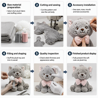 Jouet pour chat en peluche douce avec nœud papillon bicolore, en coton PP, cadeau d'anniversaire
