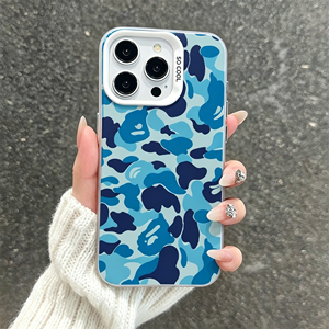 Cover per Cellulare in PC TPU con Stampa Laser a Motivo Mimetico per <span class=keywords><strong>iPhone</strong></span> X Xr Xs Max 11 12 13 <span class=keywords><strong>14</strong></span> 15 16 17 Air Pro Max - Product Image 1