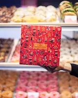 Boîte à gâteau en carton de haute qualité, boîte d'emballage pour biscuits, boîte à donuts rose imperméable