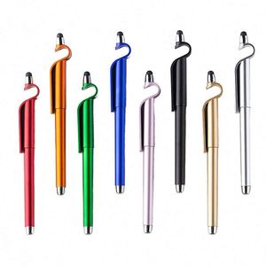 Wholesale Custom Logo Advertising Phone Stand Stylus <b>Pen</b> Promotional Office Use Plastic Material - Product Image 1