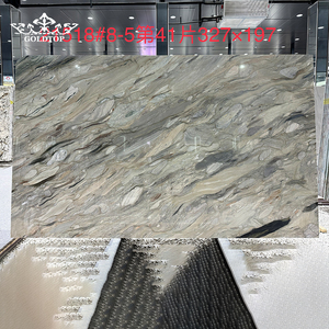 Dalle de pierre naturelle polie GOLDTOP, quartzite Silk Road, pour plan de travail de cuisine, villa, appartement, hôtel - Product Image 5