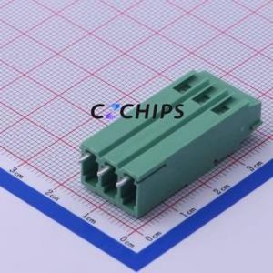 JL500HH-50803G01 Screw Terminal Block Through hole Component (THT),P=5.08mm Connector 1x3P 5.08mm Green Through Hole - Product Image 2