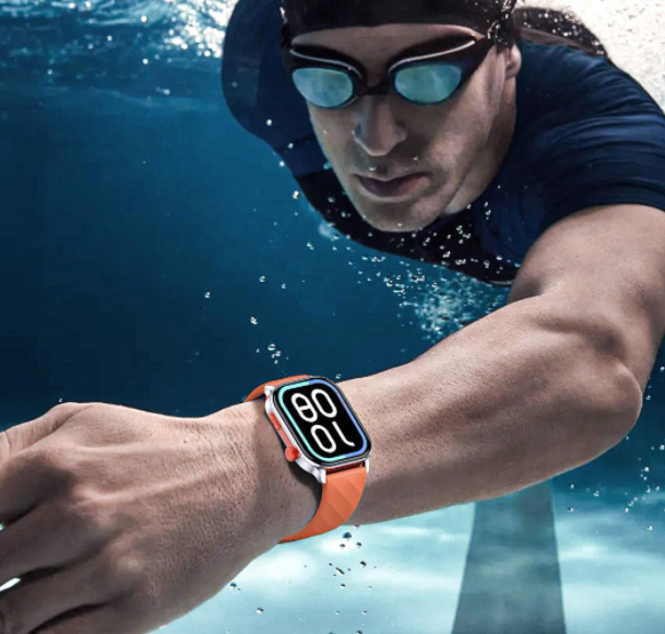 DF LC212 High Definition Waterproof Swimming AI Smart Watches More Health Monitor Features