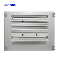 PC Panel Industri Tanpa Kipas 12,1 Inci All In One Komputer Layar Sentuh Kapasitif Multi Touch 2 LAN 6 USB 4 COM Casing Logam P12RW G