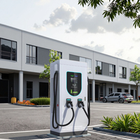 Chargeur DC EV à écran tactile de 10 pouces Station de charge de voiture de véhicule électrique Terminal POS 120kw Normes de charge CCS de puissance de sortie